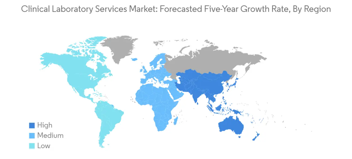 Market Analysis of Clinical Laboratory Services Market: Forecasted Growth Rate by Region